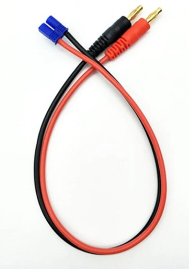 Radient 010056B CHARGE LEAD 4MM BULLET TO EC2 MALE 18AWG 30cm Radient 010056B CHARGE LEAD 4MM BULLET TO EC2 MALE 18AWG 30cm