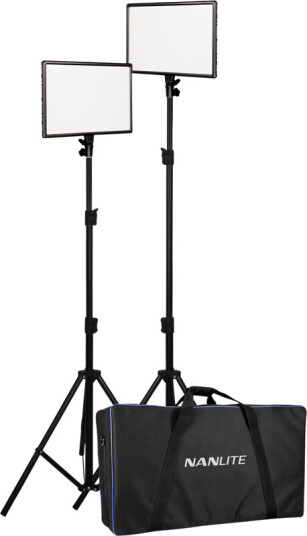 Nanlite Lumipad 25 Bi-Color 2 LED Kit 2stk 3200K-5600K m/stativ og bag