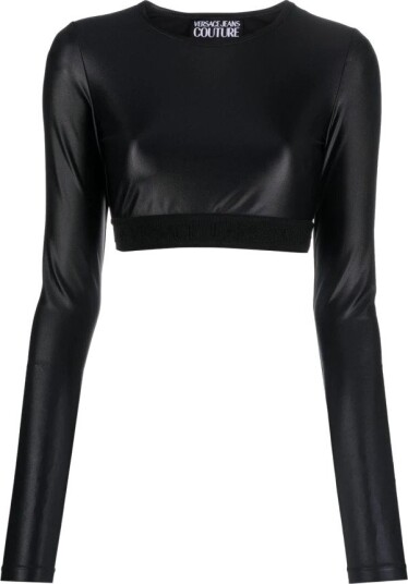 Versace Jeans Couture Dame Topper Svart S, Versace Jeans Couture Dame Topper Svart S,