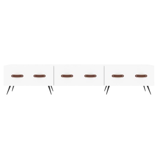 vidaXL TV-benk hvit 150x36x30 cm konstruert tre 8720845944933 vidaXL TV-benk hvit 150x36x30 cm konstruert tre 8720845944933