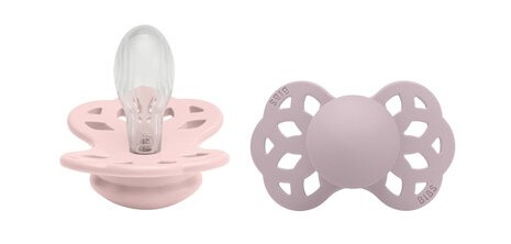 BIBS® Smokk Infinity 6-18 måneder Blossom/Dusky Lilac 2 stk.