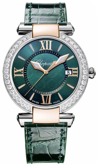 Chopard Dameklokke 388532 6008 IMPERIALE 36 mm Grønn/Lær Ø36 mm