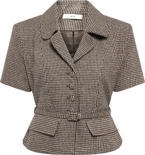 BYIC Annieic Tee Blazer   BROWN CHECKS   L