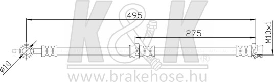 K&K FT4721 Bremseslange