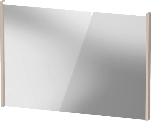 Duravit D Code speil med lys øverst 100 x 700 mm taupe
