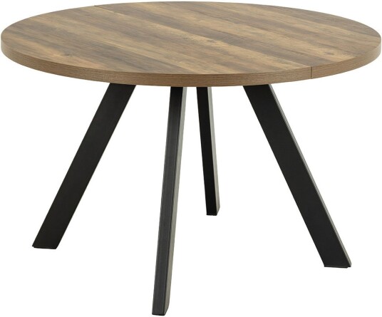 Zalida spisebord Ø120cm 210cm uttrekkbar natur.