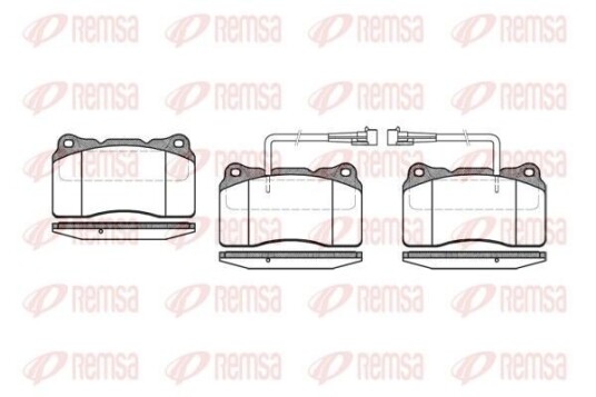 Bremseklosser REMSA 0666.02 Bremseklosser REMSA 0666.02