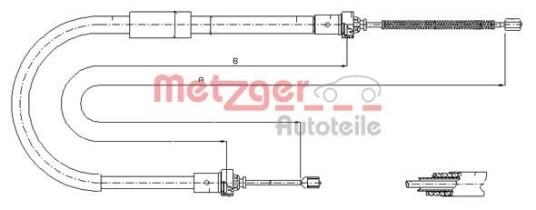 Bremsewire METZGER 11.6573