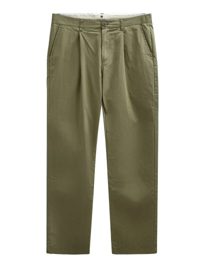 Anerkjendt Akjan Cotton Poplin Pants   Khaki green   M