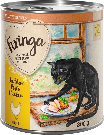 Feringa Våtfôr Selected Recipes Cheddar Pestokylling 24 X 800 G
