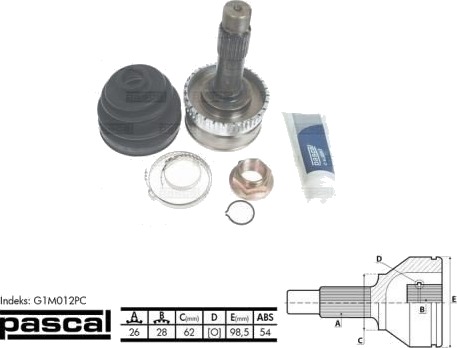 PASCAL G1M012PC Drivledd