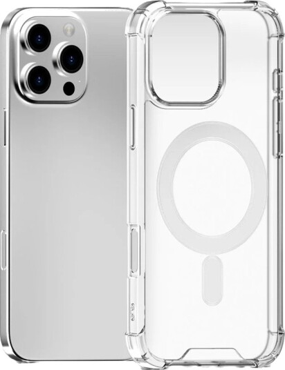 4smarts Ibiza Hybriddeksel for iPhone 16 Pro MagSafe kompatibel Gjennomsiktig