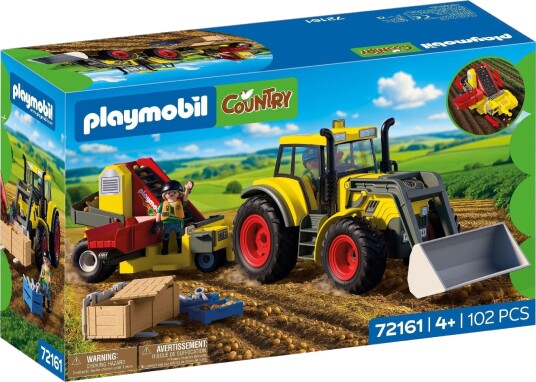 Playmobil Country 72161 Traktor Med Potetopptaker Byggesett 4+ År 102 Deler