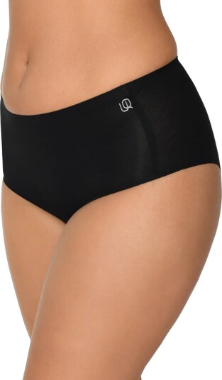 URBAN QUEST 6 Pack Women Bamboo Maxi Brief Black XS