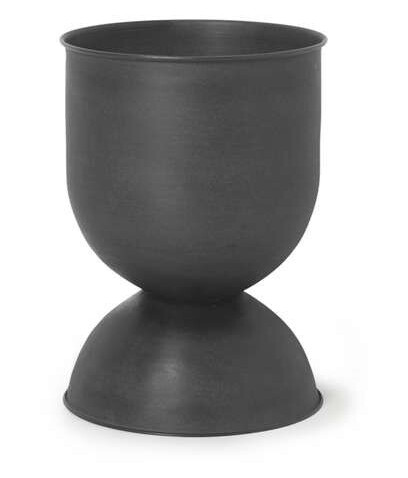 ferm LIVING Hourglass krukke liten Ø31 cm Svart-mørkegrå ferm LIVING Hourglass krukke liten Ø31 cm Svart-mørkegrå