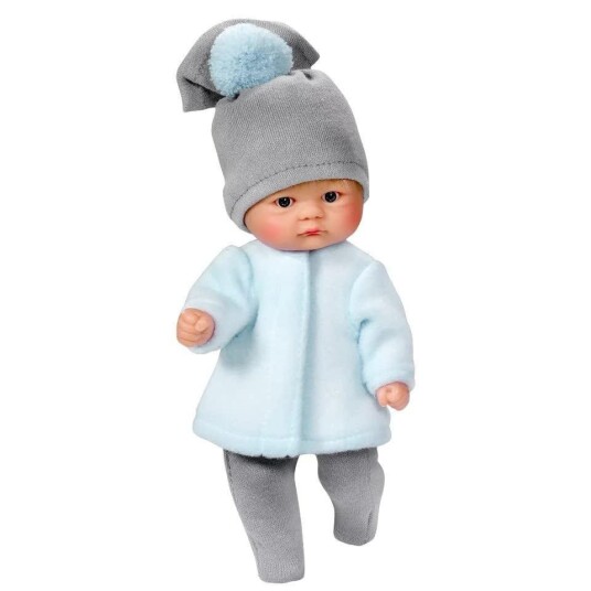 Asi Bomboncin Babydukke Med Blondt Hår 20 Cm Blå/Grøn Gutt