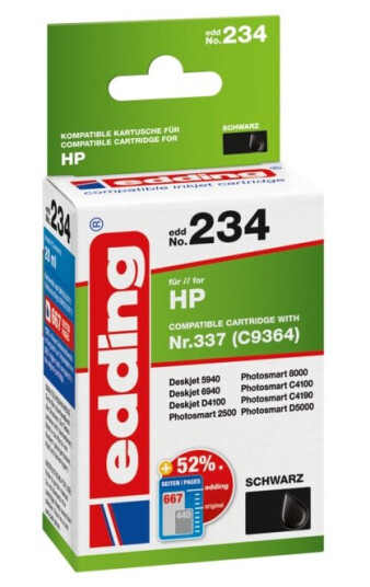 Edding Edd-234 Sort 20 Ml 1 Stykker 845 Sider Enkeltpakke