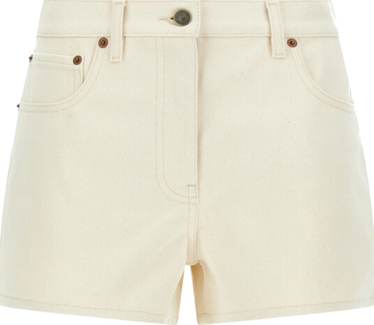 Valentino Dame Shorts Beige W26 Valentino Dame Shorts Beige W26