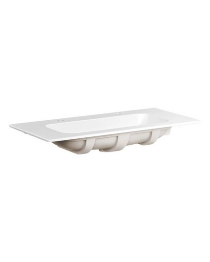 Gustavsberg Artic Møbelservant 100x47 cm m/2 bl.hull Hvit Matt