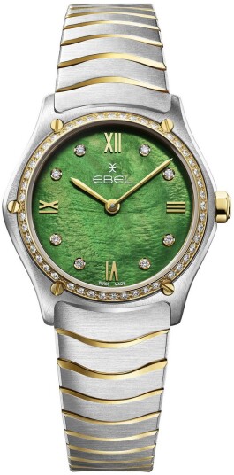 Ebel Dameklokke 1216542 Classic Grønn/18 karat gult gull Ø29 mm Ebel Dameklokke 1216542 Classic Grønn/18 karat gult gull Ø29 mm