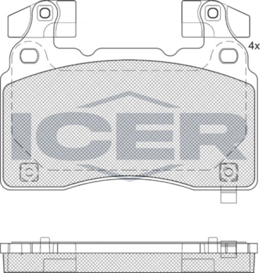 Bremseklosser sett ICER 182286