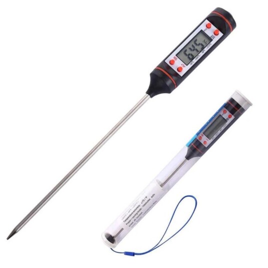 Digital kjøkkentermometer for mat BBQ og væsker stekermometer