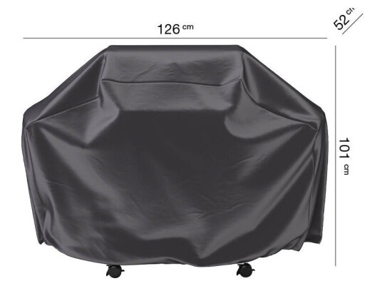 AeroCover Møbeltrekk Aerocover Til gassgrill 126 x 52 cm Svart