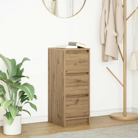  Skjenk artisan eik 29,5x34x76 cm konstruert tre