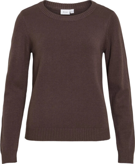 Vila Pullover viRil L/s O neck Knit Top Brun