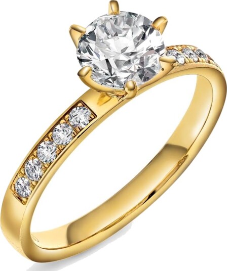 Gems By Gulldia The crown LAB diamantring i 585 gult gull 1,20 c Gems By Gulldia The crown LAB diamantring i 585 gult gull 1,20 c