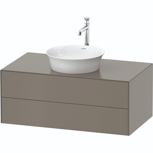 Duravit White Tulip Servantskap 2 skuf. 100x55x40,8 cm Stengrå Matt