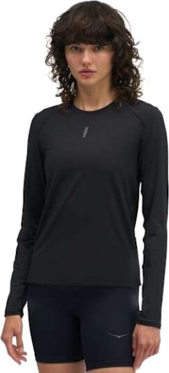 Hoka EveryRun Long Sleeve Dame Blk/Black S