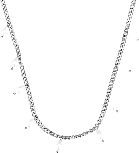 By Jolima Sanremo Charm Necklace Steel Silver ONE SIZE 47 cm