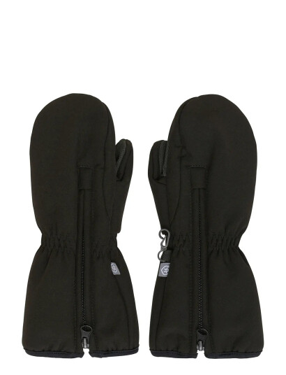 Color Kids Mittens Softshell - Black - 6-8Y Color Kids Mittens Softshell - Black - 6-8Y