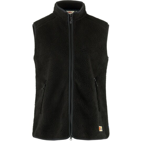 Fjellreven Vardag Pile Fleece Vest W Black XS