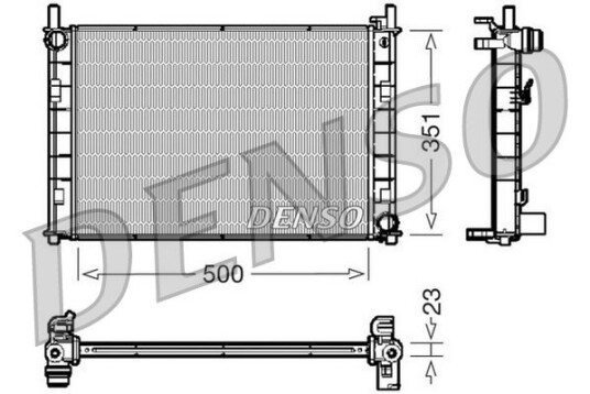 Radiator DENSO DRM10045 Radiator DENSO DRM10045