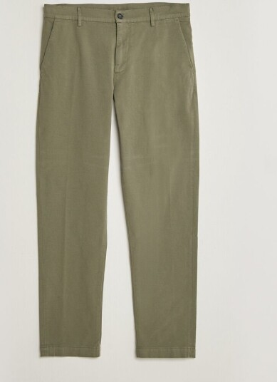 Canali Cotton Twill Chinos Olive Canali Cotton Twill Chinos Olive