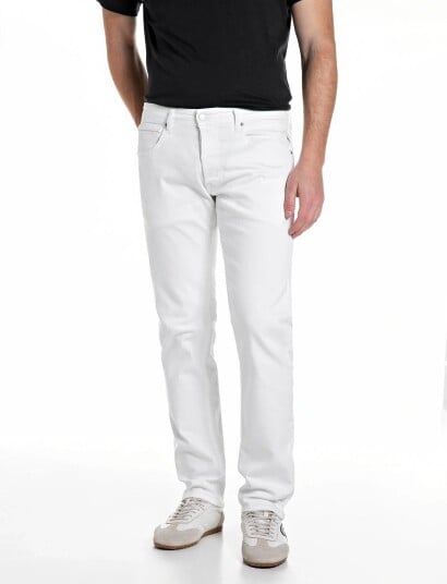 Replay Grover Trousers Straight White 34 x 34 Replay Grover Trousers Straight White 34 x 34