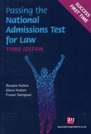 Passing The National Admissions Test For Law (Lnat) Av Rosalie Hutton, Glenn Hutton, Fraser Sampson