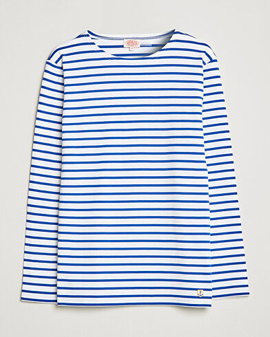 Armor-lux Houat Héritage Stripe Long Sleeve T-Shirt White/Blue Armor-lux Houat Héritage Stripe Long Sleeve T-Shirt White/Blue