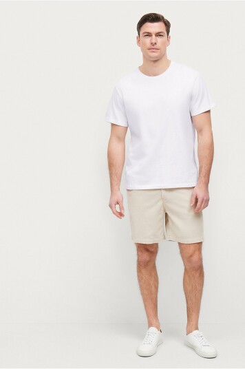 Studio Total Shorts Cord Chino Shorts Hvit