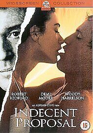 Indecent Proposal DVD 2002 Robert Redford Lyne DIR cert 15 English Brand New Indecent Proposal DVD 2002 Robert Redford Lyne DIR cert 15 English Brand New