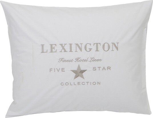 Lexington   Putevar Hotel Embroidery Pillowcase   Hvit