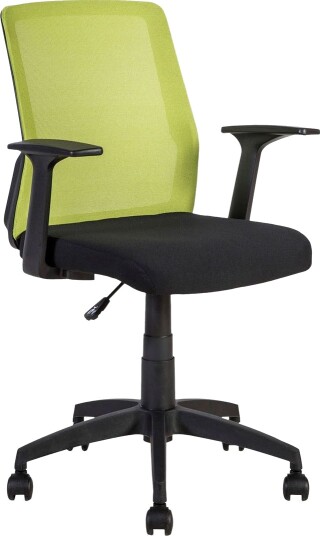 Kontorstol ALPHA 60x55xH875-95cm svart/grønn -