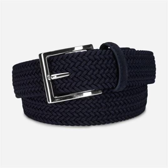 Paolo Vitale Elastic Plain Belt - Navy Blå 115