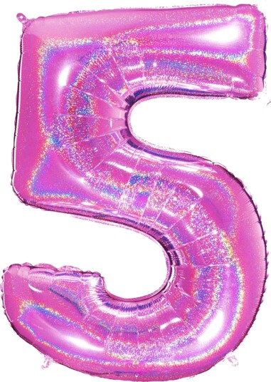 Ballongkungen Tallballong Glitter Rosa Tallet 5 615GHF