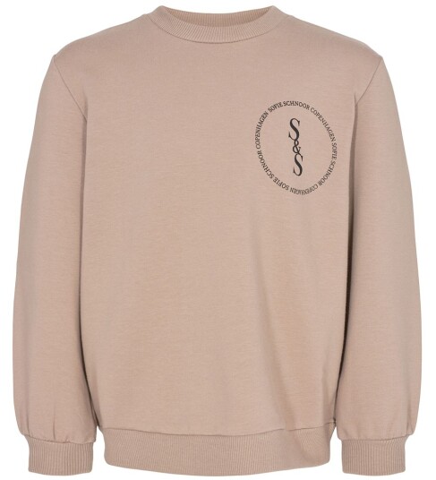 Petit By Sofie Schnoor Collegegenser Warm Grey 4 år 104 Collegegenser Brun Grå