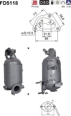 Partikkelfilter AS FD5118