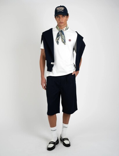 Prohibited Newport Pleated Shorts Navy 32 x 60.5