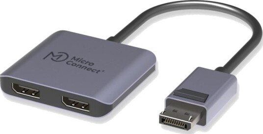 MicroConnect DisplayPort to 2x DisplayPort